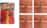 Tribal Gatherings Aboriginal Art Cotton Napkins (Pack of 4)