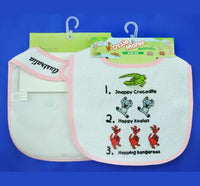 Croc Koala & Roo Baby Bib (Pink)