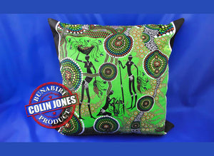 Hunter & Gatherer Rainforest Aboriginal Cushion Cover