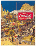 Coca Cola Circus Advertising Poster