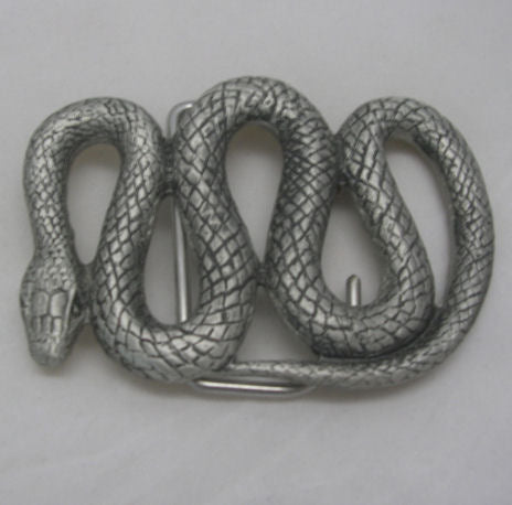 Australian Snake Pewter Belt Buckle Australian Made Pewter