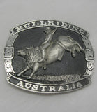 Bullriding Australia Rodeo Pewter Belt Buckle (Large)
