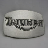 Triumph "TV Screen" Pewter Belt Buckle (Large)