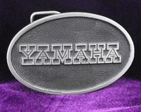 Yamaha Motorbike Logo Pewter Belt Buckle (Large)