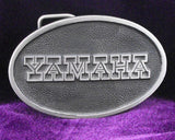 Yamaha Motorbike Logo Pewter Belt Buckle (Large)