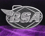 BSA Oval Logo Pewter Belt Buckle (Medium)