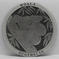 Koala Pewter Drink Coaster