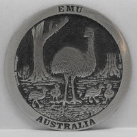 Emu Pewter Drink Coaster