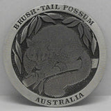 Brush Tail Possum Pewter Drink Coaster