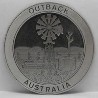 Outback Australia Pewter Drink Coaster
