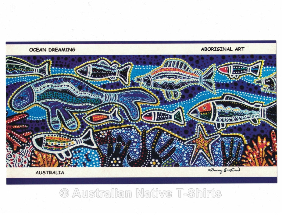 Aboriginal Ocean Dreaming Postcard (6 Pack)