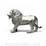 Pewter Lion Figurine - Side View
