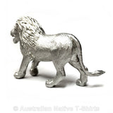 Pewter Lion Figurine - Back View