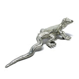 Australian Goanna Pewter Figurine (Back View)