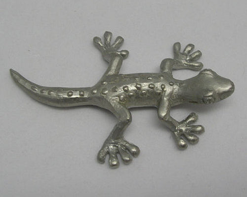 Gecko Lizard Pewter Figurine (Large)