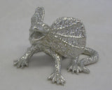 Frill Neck Lizard Pewter Figurine (Small)