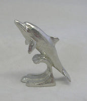 Surfing Dolphin Pewter Figurine (Small)