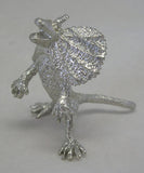 Rearing Frill Neck Lizard Pewter Figurine (Small)