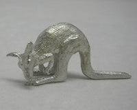 Kangaroo (Eating) Pewter Figurine (Small)