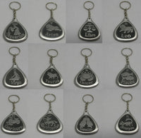 Zodiac Pewter Keyring (Choose Your Star Sign)