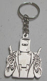 Ned Kelly Fine Pewter Keyring (Flat)