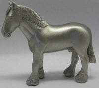 Draught Horse Pewter Figurine (Large)