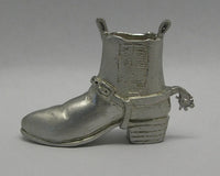 Riding Boot with Spur Pewter Figurine