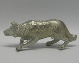 Crouching Collie Dog Pewter Figurine (Large)