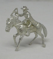 Stockman on Horse Pewter Figurine (Small)