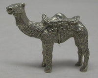 Camel With Saddle Pewter Figurine (Small)