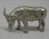 Buffalo (Head Down) Pewter Figurine (Small)