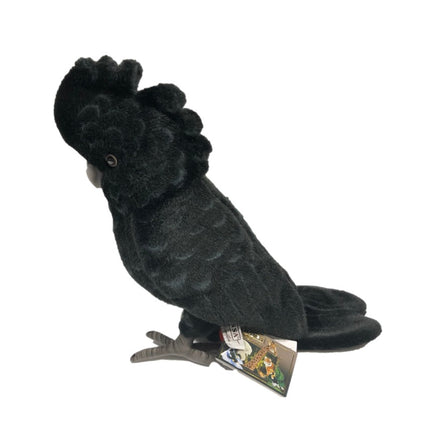Red Tailed Black Cockatoo Stuffed Animal Toy (Other Side)