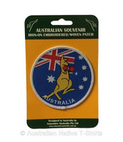 Boxing Roo Round Iron-on Patch