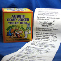 Aussie Crap Jokes Novelty Toilet Roll *May Be Offensive*