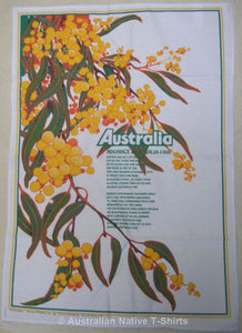Advance Australia Fair Wattle Tea Towel