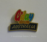 G'day From Australia Metal Badge