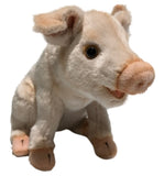 Sitting Piglet Stuffed Animal Toy - Right Side