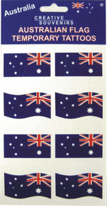 Australian Flag Temporary Tattoo (Pack of 8)