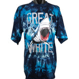 Great White Shark Tie Dye Adults T-Shirt