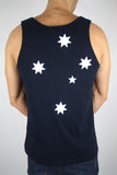 Southern Cross Mens Singlet (Navy, Double Sided)