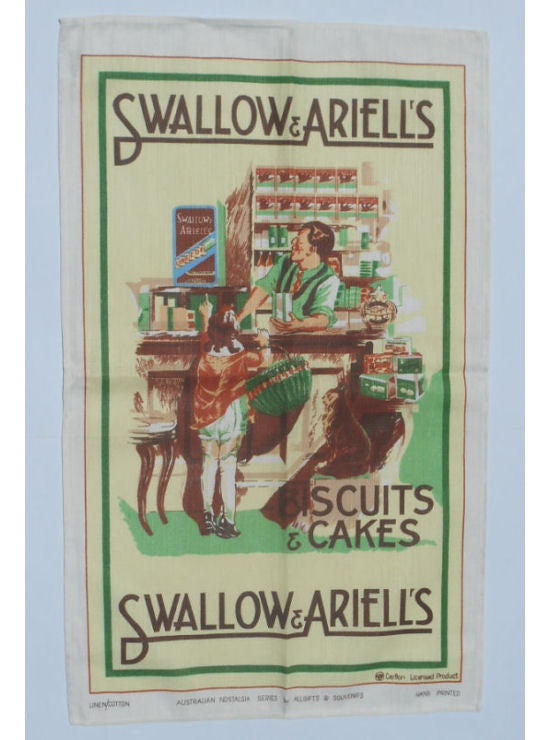 Swallow & Ariells Poster Print Tea Towel
