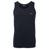 Primal Surf Mens Singlet (Navy, Front Print)