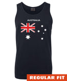 Australian Flag Mens Singlet (Navy)