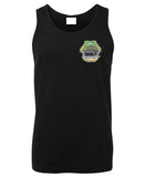 Alligator Head Mens Singlet (Black, Front Logo)