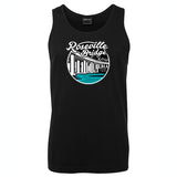 Roseville Bridge Logo Mens Singlet (Black)