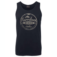 Narrabeen Beach Surf Logo Mens Singlet (Navy Colour)