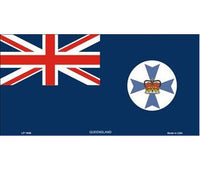 Flags of Australia - QLD Flag Tin Sign (30cm x 15cm)