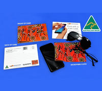 H&G Land Aboriginal Art Microfibre Cloth & Postcard