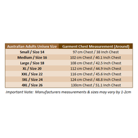 T-Shirt Size Chart