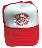 Bondi Beach Fishing Club Trucker Cap (Red & White)